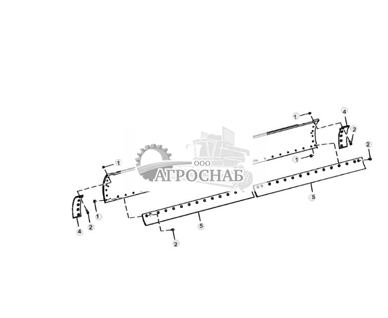 Отвал (14 футов X 27 дюймов X 1 дюйм), режущие кромки (34 дюйма X 8 дюймов) с крепежом 34 дюйма - ST3675 650.jpg